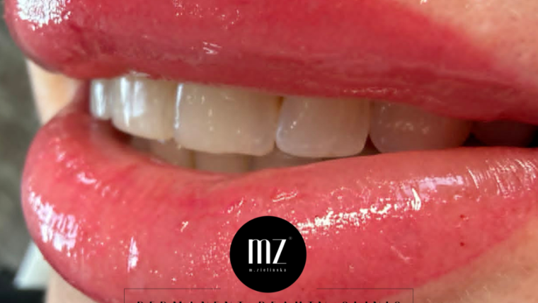 Soft pink lip blush with natural-looking definition