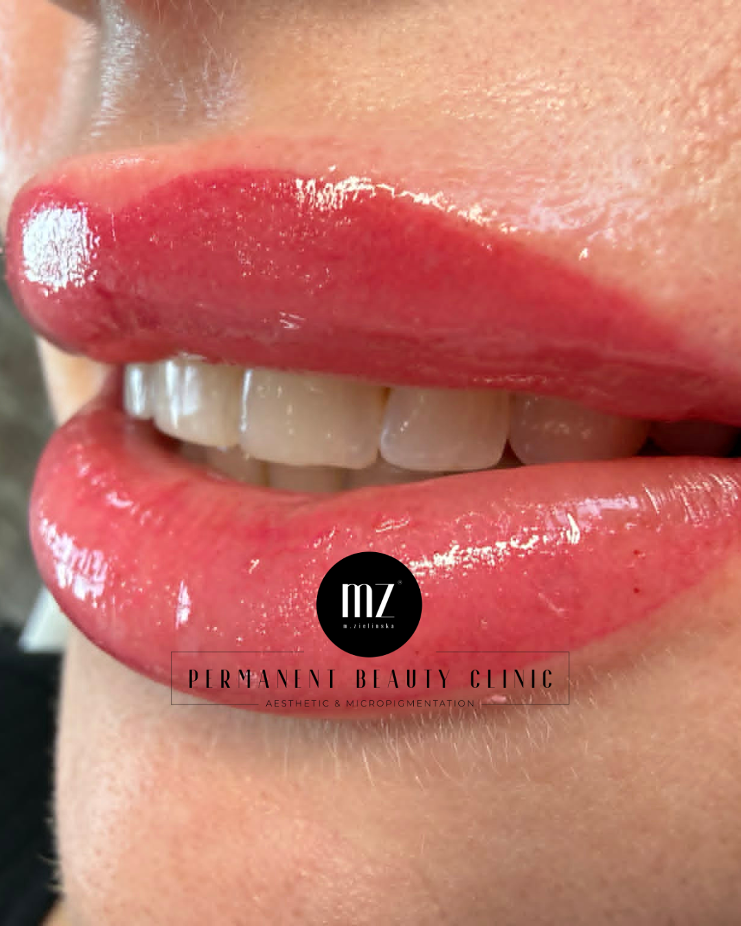 Soft pink lip blush with natural-looking definition